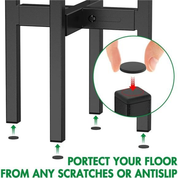 Adjustable Metal Plant Stand - Plants Holder for 8-14 " Indoor Outdoor -1 pack - Picture 3 of 6